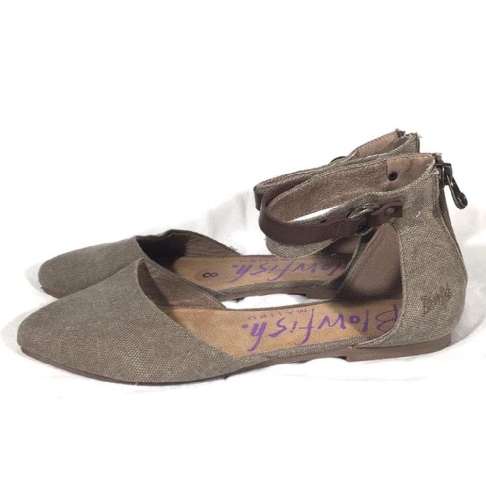 Zate Blowfish Zip up flats